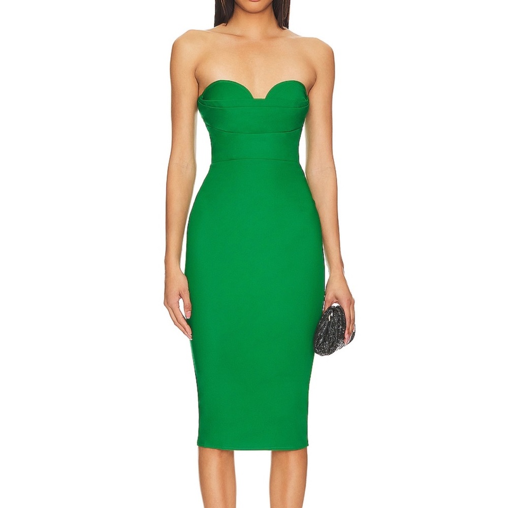 More to Come - Sophia strapless midi dress